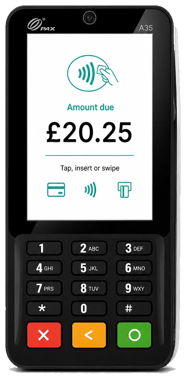 PAX A35 card machine